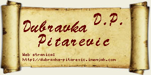 Dubravka Pitarević vizit kartica